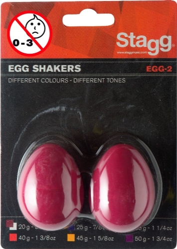 STAGG EGG-2 RD Rytmické vajíčko 1 pár