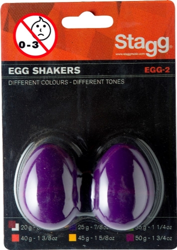 STAGG EGG-2 PP Rytmické vajíčko 1 pár