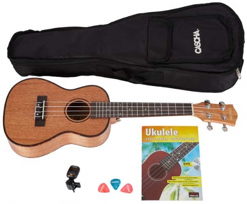 CASCHA HH 2036 Ukulele koncertní komplet sada