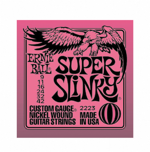 ERNIE BALL SUPER SLINKY 2223 Struny ne el. kytaru 9 - 42  sada