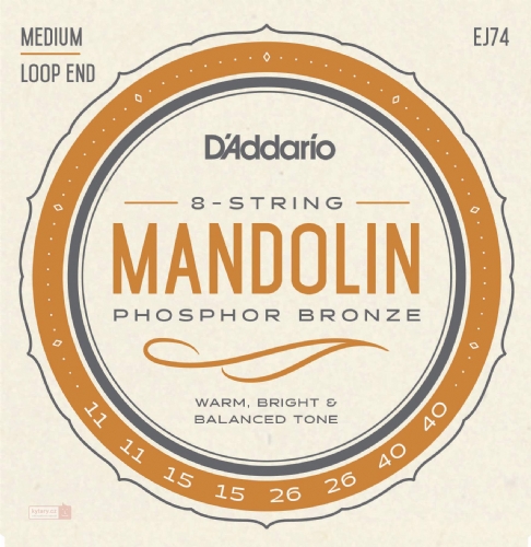 D´ADDARIO  EJ74 Struny na mandolínu 11- 40