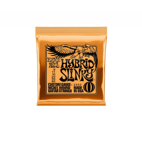 ERNIE BALL HYBRID SLINKY 2222 Struny ne el. kytaru 9 - 46  sada