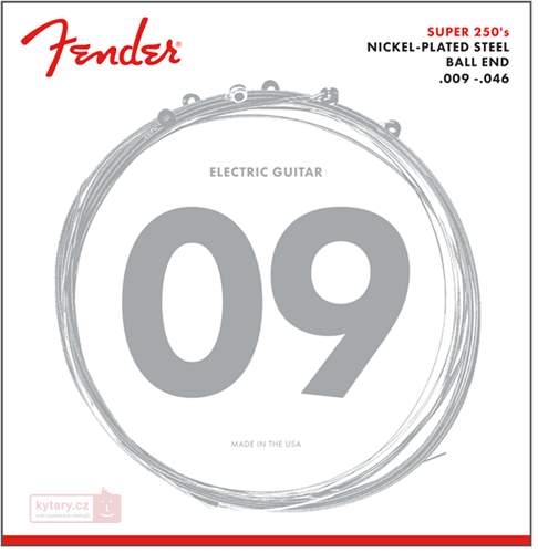 FENDER 250LR   LIGHT/REGULAR Struny na e. kytaru 9 - 46 sada